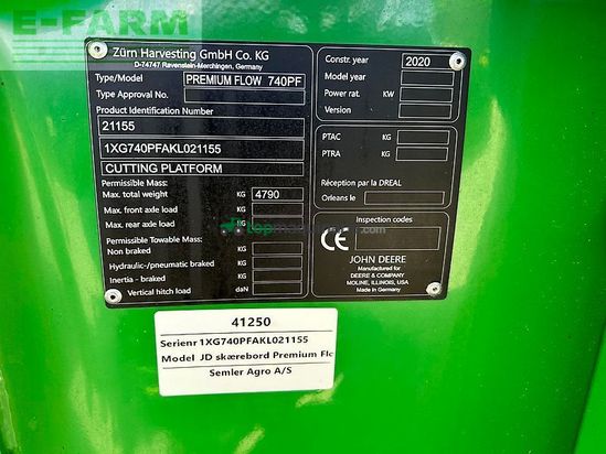 Cabezal - John Deere - 740pf
