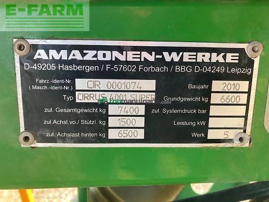 Sembradora - Amazone - cirrus 4001 super