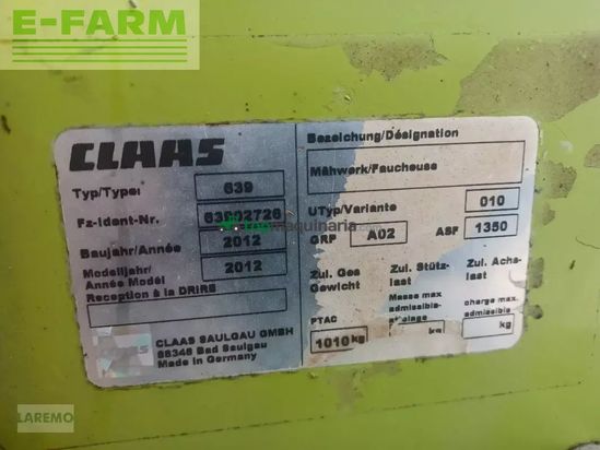 Cortacésped manual - Claas - disco 3100 fc profil active float