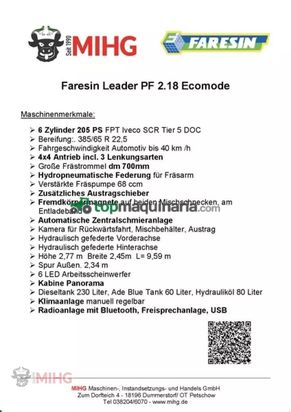 Remolqu esparcidor - Faresin - pf 2.18 eco