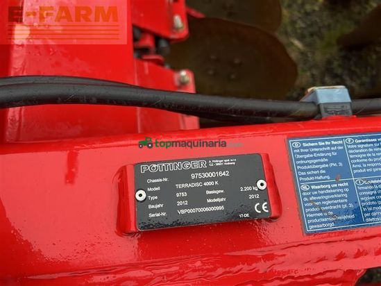 Grada de disco -  - terradisc 4000 k