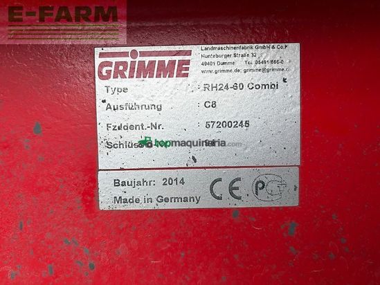 Cosechadora - arrancadora de patata - Grimme - rh 24-60 combi