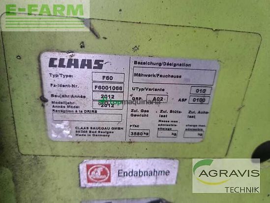Cortacésped manual - Claas - disco 9100 c as