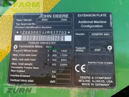 Cosechadora de Cereal - John Deere - 8300