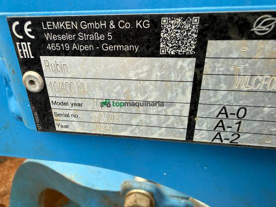RASTRA RAPIDA LEMKEN RUBIN  10/400 KU