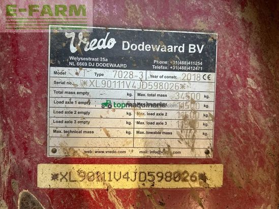 Esparcidor - Vredo - vt 7028 / zbv 32000v