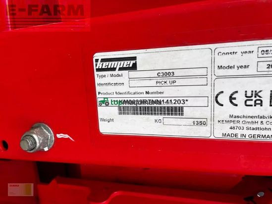 Cabezal - Kemper - c 3003 (claas jaguar)