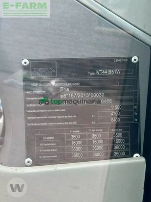 Tractor agrícola - Deutz - agrotron 6165