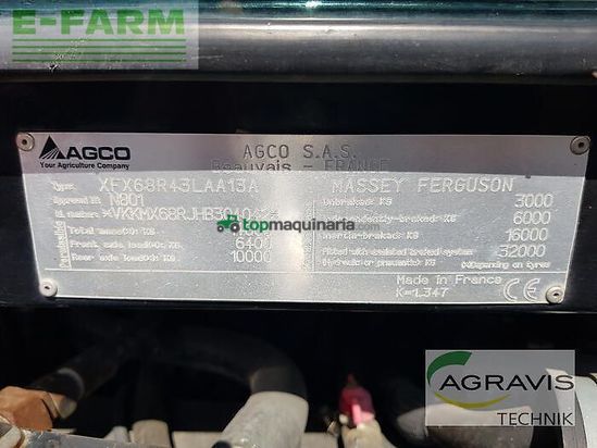 Tractor agrícola - Massey Ferguson - mf 7726 dyna-vt exclusive