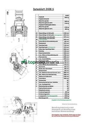 Minicargadora -  - thaler hoflader 2438s