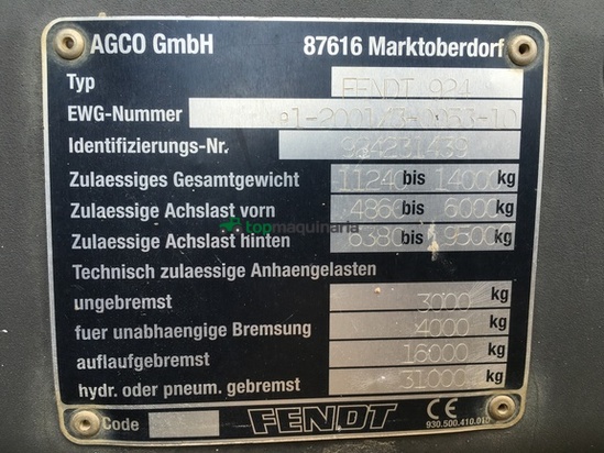 Tractor agrícola - Fendt - 936 PROFI