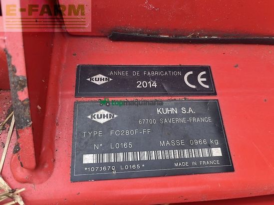 Cortacésped manual - Kuhn - fc 280 f-ff