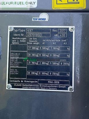 Cosechadora de Cereal - Claas - jaguar 950