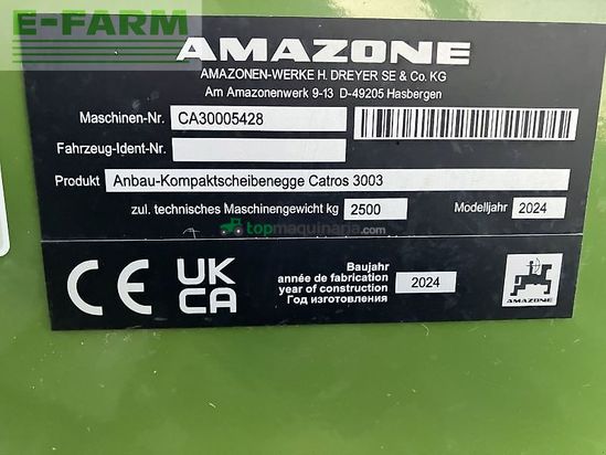 Grada de disco - Amazone - catros+ 3003 special