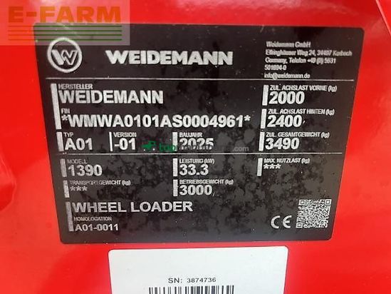 Minicargadora - Weidemann - 1390