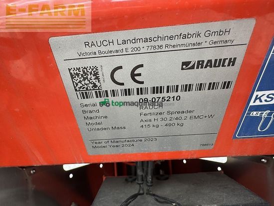 Esparcidor - Rauch - axis h 30.2 emc+w isobus