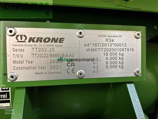 Remolqu agrícola - Krone - mx 370 gl