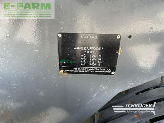 Cinta transportadora de forraje - Fendt - tigo 90 xr