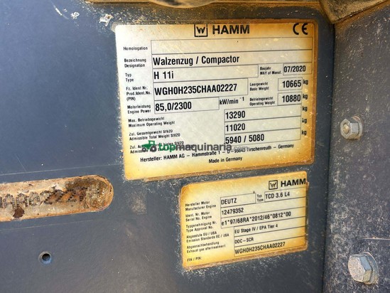 Rodillos compactador HAMM H11i
