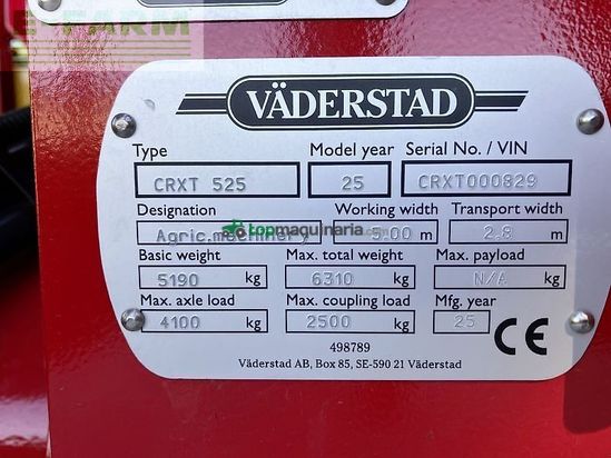 Grada de disco - Väderstad - carrier xt 525 - gezogen