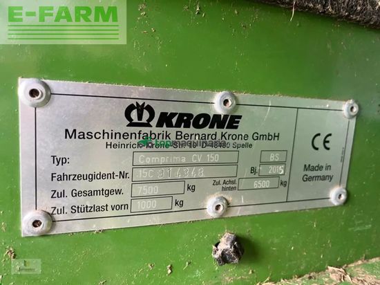 Empacadora gigant - Krone - comprima cv 150 xc