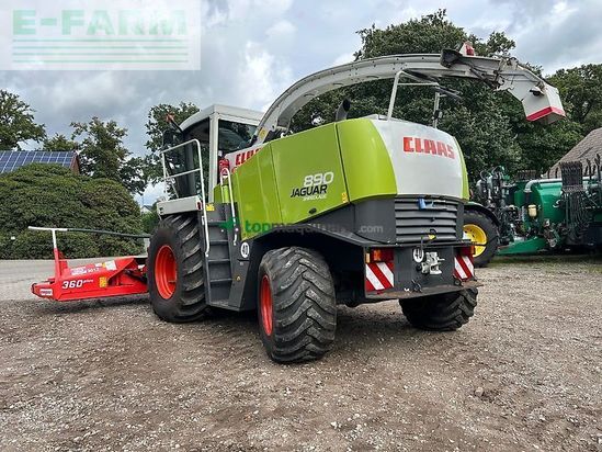 Cosechadora de Cereal - Claas - jaguar 890 mit kemper 360 und pu