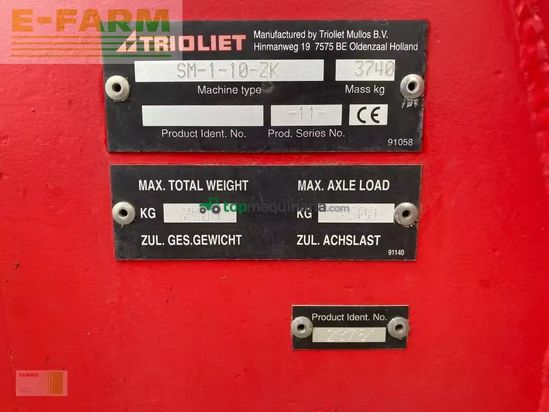 Remolqu esparcidor - Trioliet - solomix 1 1000 zk