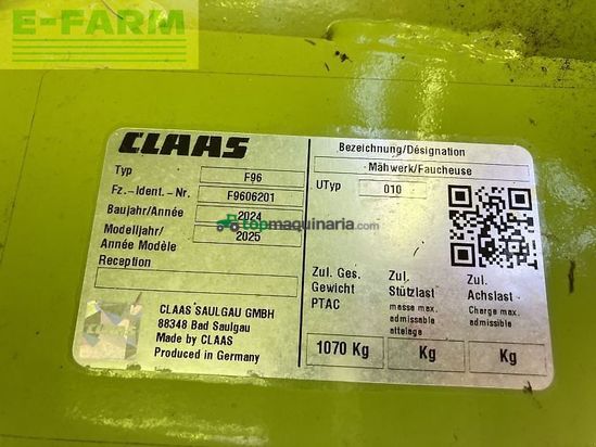 Cortacésped manual - Claas - disco 3200 fc profil