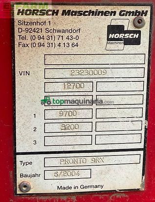 Sembradora - Horsch - pronto 9 rx
