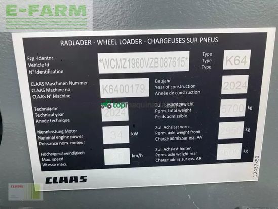Minicargadora - Claas - torion 530