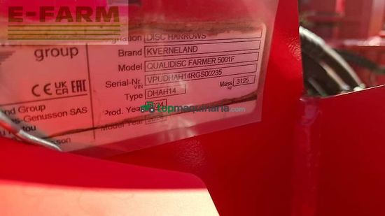 Grada de disco - Kverneland - qualidisc farmer 5001 f