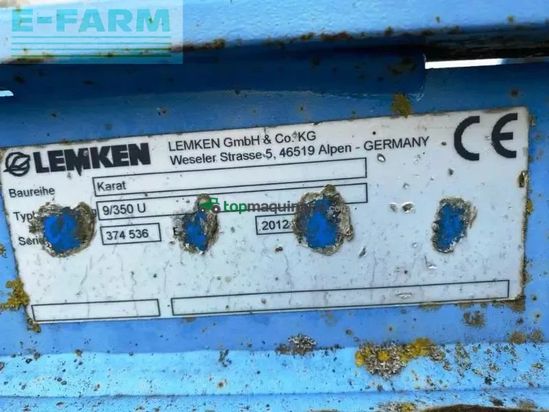 Cultivador - Lemken - karat 9/350 u