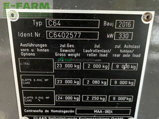 Cosechadora de Cereal - Claas - lexion 670 tt