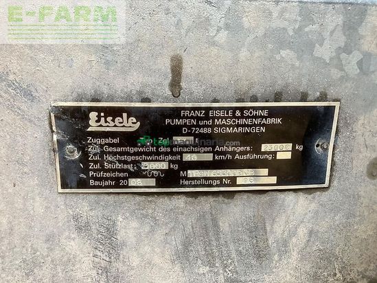 Cuba de purin - Eisele - fw 240/160 mit vogelsang 12m schleppschlauch