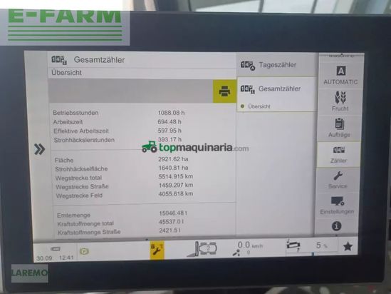 Cosechadora de Cereal - Claas - lexion 8700 tt terratrac + v 1080