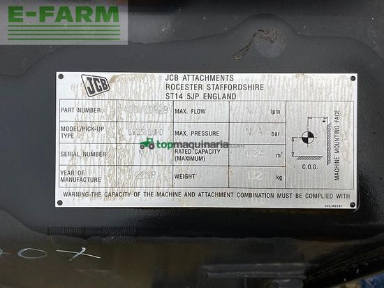 Minicargadora - JCB - schaufel 1,20 meter