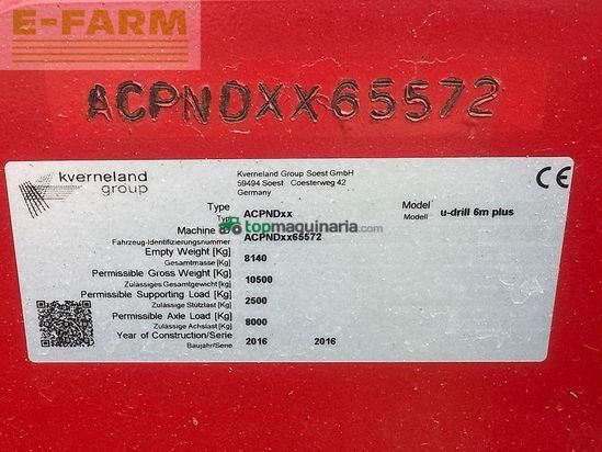 Sembradora - Kverneland - u drill 600