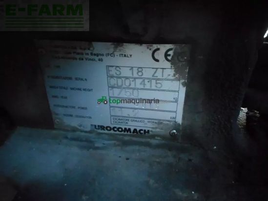 Excavadora - Eurocomach - es 18 zt ( 1.750kg )