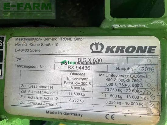 Cabezal - Krone - big x 630