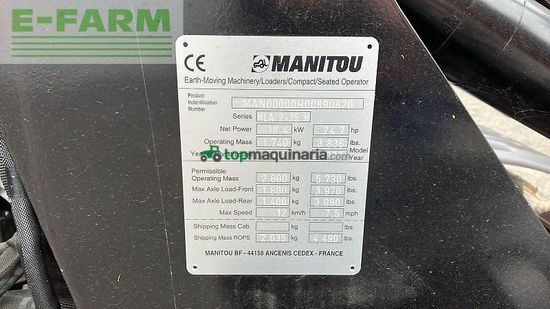 Minicargadora - Manitou - mla 2-25 h