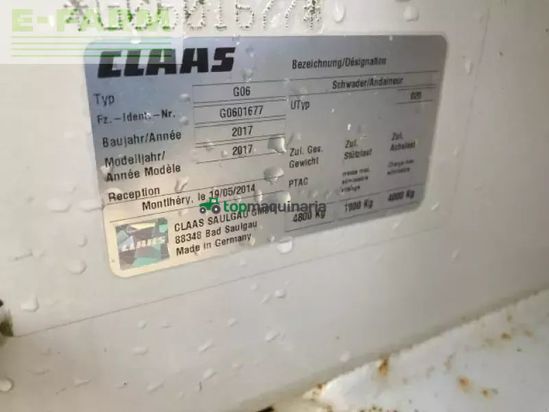 Rastrillo - Claas - liner 3600 hha