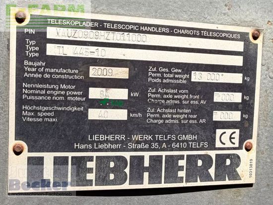 Telescopica - Liebherr - tl 445-10