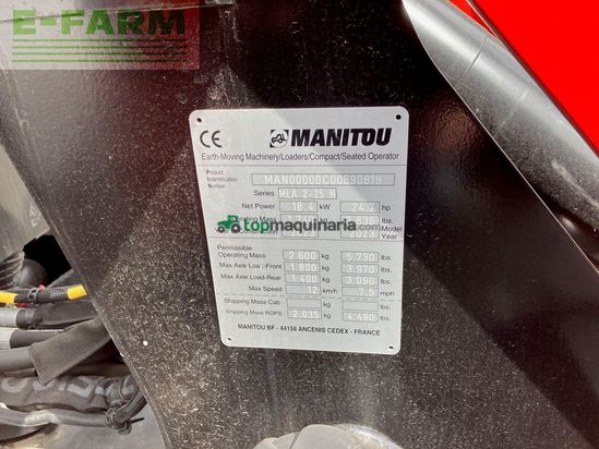 Minicargadora - Manitou - manitou mla2-25
