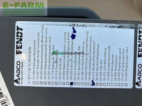 Tractor agrícola - Fendt - 724 scr, profi plus, fh,fzw,fl