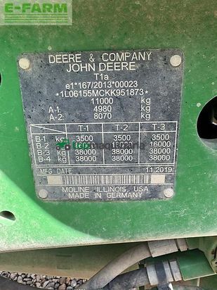 Tractor agrícola - John Deere - 6155m