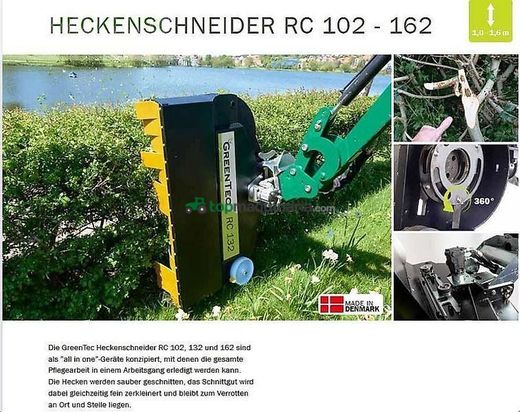 Grada rotativa -  - greentec heckenschneider rc 102