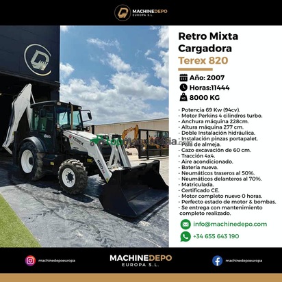 Retro Mixta Terex  820