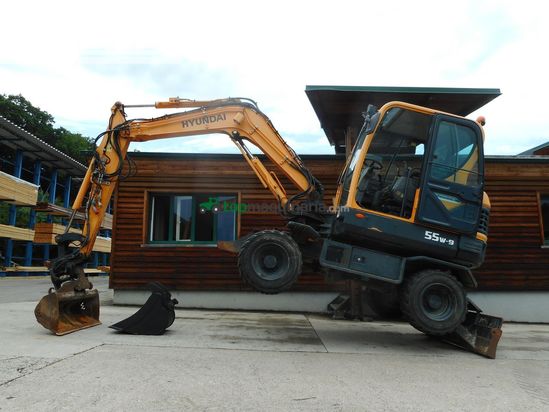 Excavadora - Hyundai - robex 55 w-9 ( 5.560kg ) powertilt + straßenzula