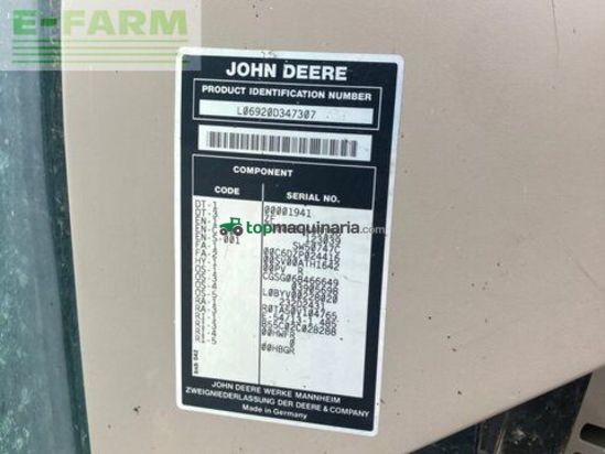 Tractor agrícola - John Deere - 6920