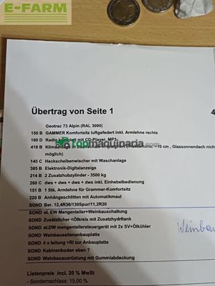 Tractor agrícola - Lindner - geotrac 73 alpin